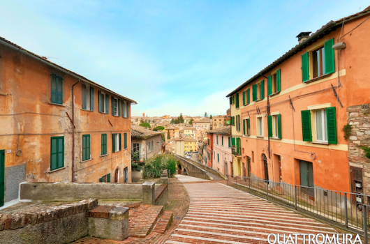 Vista della casa da Via Appia 